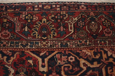 Bakhtiar Purple Hand Knotted 109 X 138 Area Rug 400-17256 Image 17