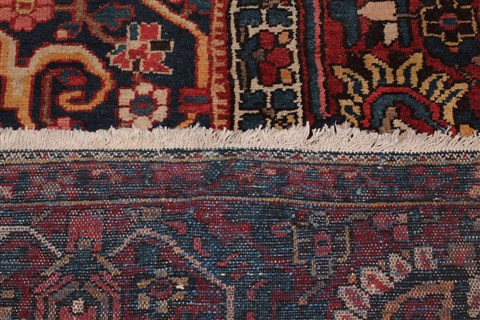 Bakhtiar Purple Hand Knotted 109 X 138 Area Rug 400-17256 Image 25