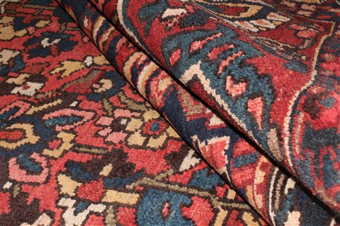 Bakhtiar Purple Hand Knotted 109 X 138 Area Rug 400-17256 Image 27