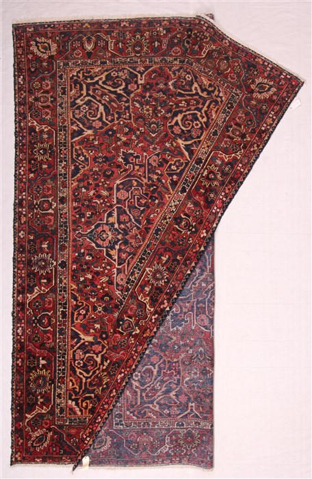 Bakhtiar Purple Hand Knotted 109 X 138 Area Rug 400-17256 Image 5