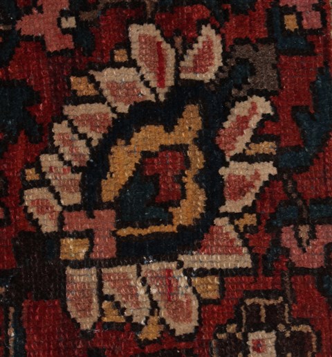 Bakhtiar Purple Hand Knotted 109 X 138 Area Rug 400-17256 Image 6