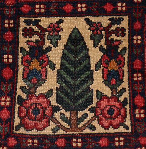 Bakhtiar Red Hand Knotted 112 X 1310 Area Rug 400-17257 Image 10