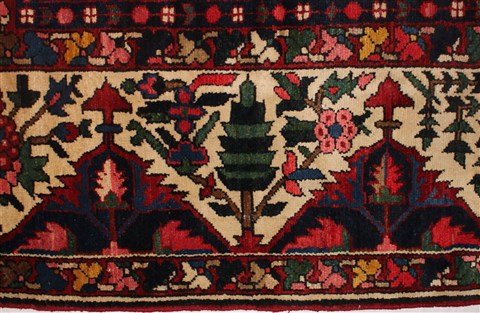 Bakhtiar Red Hand Knotted 112 X 1310 Area Rug 400-17257 Image 28