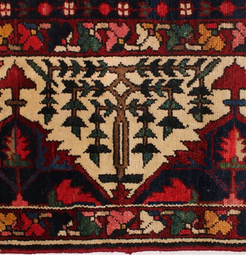 Bakhtiar Red Hand Knotted 112 X 1310 Area Rug 400-17257 Image 29