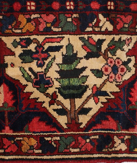 Bakhtiar Red Hand Knotted 112 X 1310 Area Rug 400-17257 Image 31