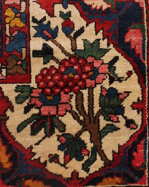 Bakhtiar Red Hand Knotted 112 X 1310 Area Rug 400-17257 Image 32