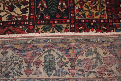 Bakhtiar Red Hand Knotted 112 X 1310 Area Rug 400-17257 Image 35