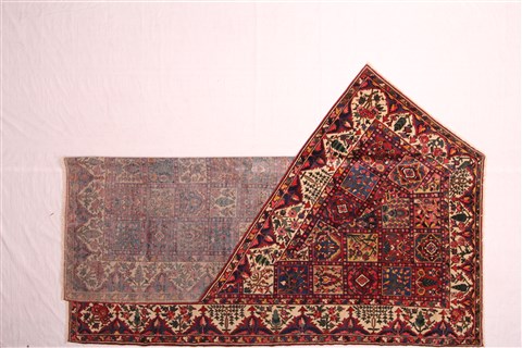 Bakhtiar Red Hand Knotted 112 X 1310 Area Rug 400-17257 Image 3