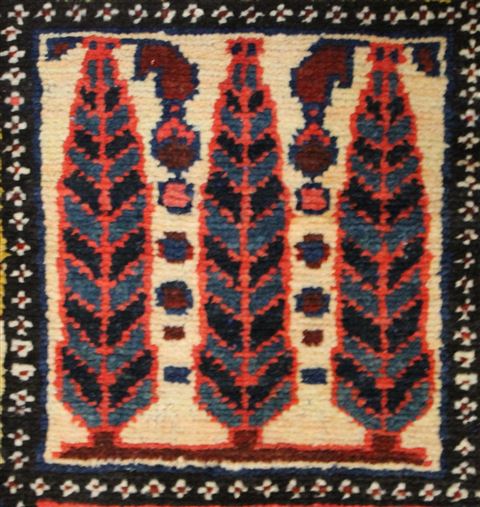 Bakhtiar Red Hand Knotted 107 X 144 Area Rug 400-17258 Image 11