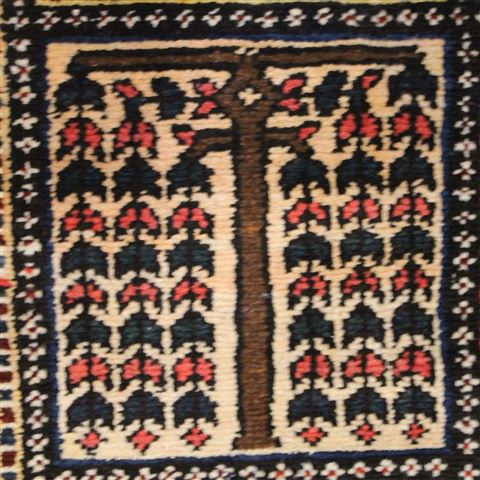 Bakhtiar Red Hand Knotted 107 X 144 Area Rug 400-17258 Image 16