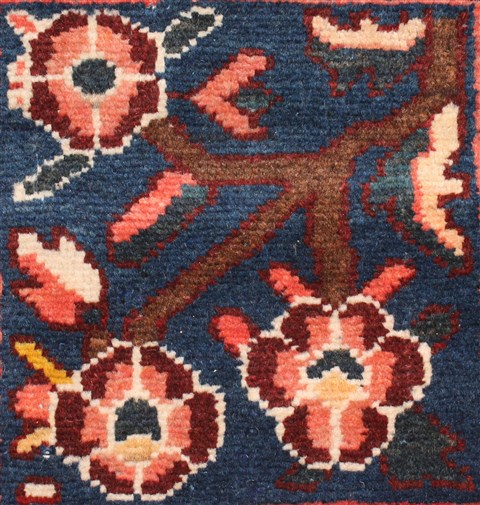 Bakhtiar Red Hand Knotted 107 X 144 Area Rug 400-17258 Image 3