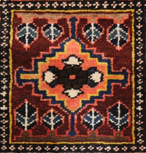 Bakhtiar Red Hand Knotted 107 X 144 Area Rug 400-17258 Image 5