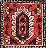 Bakhtiar Red Hand Knotted 107 X 144  Area Rug 400-17258 Thumb 14
