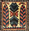 Bakhtiar Red Hand Knotted 107 X 144  Area Rug 400-17258 Thumb 19
