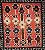 Bakhtiar Red Hand Knotted 107 X 144  Area Rug 400-17258 Thumb 21