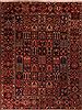 Bakhtiar Red Hand Knotted 107 X 144  Area Rug 400-17258 Thumb 0