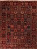 Bakhtiar Red Hand Knotted 107 X 144 Area Rug 400-17258 Thumb 0