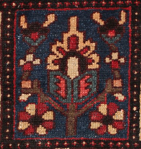 Bakhtiar Blue Square Hand Knotted 103 X 108 Area Rug 400-17259 Image 12