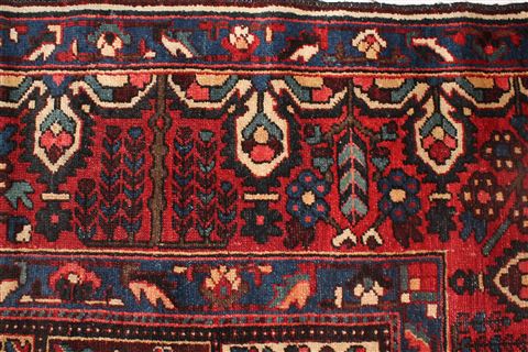 Bakhtiar Blue Square Hand Knotted 103 X 108 Area Rug 400-17259 Image 18