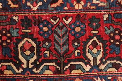 Bakhtiar Blue Square Hand Knotted 103 X 108 Area Rug 400-17259 Image 21