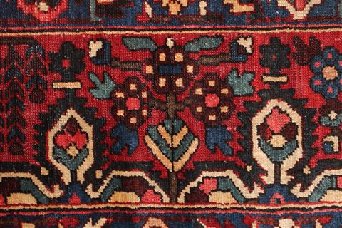 Bakhtiar Blue Square Hand Knotted 103 X 108 Area Rug 400-17259 Image 22