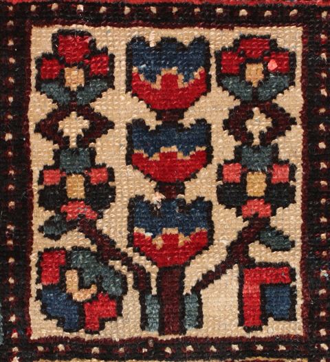 Bakhtiar Blue Square Hand Knotted 103 X 108 Area Rug 400-17259 Image 2