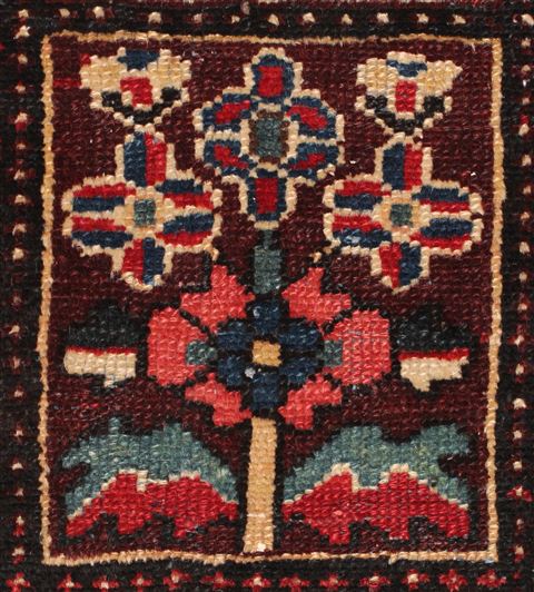 Bakhtiar Blue Square Hand Knotted 103 X 108 Area Rug 400-17259 Image 9