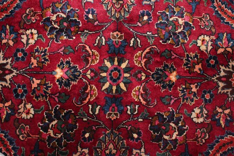Mashad Red Hand Knotted 99 X 153 Area Rug 400-17260 Image 12