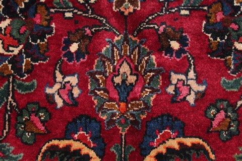 Mashad Red Hand Knotted 99 X 153 Area Rug 400-17260 Image 23