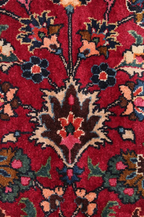 Mashad Red Hand Knotted 99 X 153 Area Rug 400-17260 Image 25