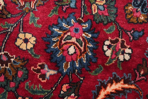Mashad Red Hand Knotted 99 X 153 Area Rug 400-17260 Image 26