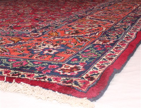 Mashad Red Hand Knotted 99 X 153 Area Rug 400-17260 Image 27