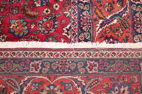 Mashad Red Hand Knotted 99 X 153 Area Rug 400-17260 Image 28