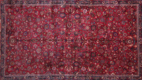Mashad Red Hand Knotted 99 X 153 Area Rug 400-17260 Image 3
