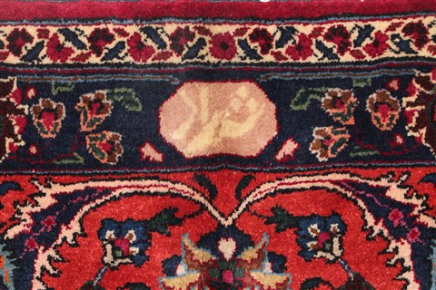 Mashad Red Hand Knotted 99 X 153 Area Rug 400-17260 Image 6