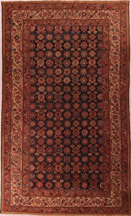Malayer Blue Hand Knotted 101 X 168 Area Rug 400-17263 Image 0