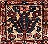 Bakhtiar Brown Hand Knotted 101 X 123  Area Rug 400-17264 Thumb 3