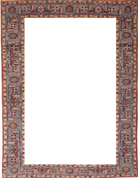 Heriz Red Hand Knotted 106 X 136 Area Rug 400-17267 Image 19