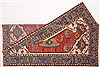 Heriz Red Hand Knotted 106 X 136  Area Rug 400-17267 Thumb 1