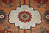 Heriz Red Hand Knotted 106 X 136  Area Rug 400-17267 Thumb 6