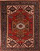 Heriz Red Hand Knotted 106 X 136 Area Rug 400-17267 Thumb 0