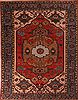 Heriz Red Hand Knotted 106 X 136  Area Rug 400-17267 Thumb 0