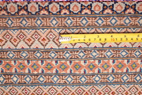 Kerman Green Hand Knotted 115 X 168 Area Rug 400-17268 Image 6