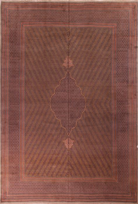 Kerman Green Hand Knotted 115 X 168 Area Rug 400-17268 Image 0