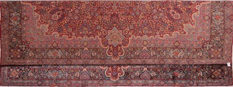Kerman Red Hand Knotted 115 X 166 Area Rug 400-17269 Image 2