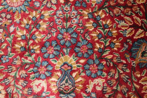 Kerman Red Hand Knotted 115 X 166 Area Rug 400-17269 Image 30