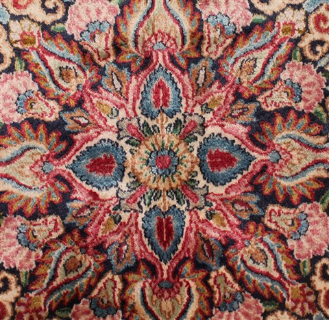 Kerman Red Hand Knotted 115 X 166 Area Rug 400-17269 Image 35