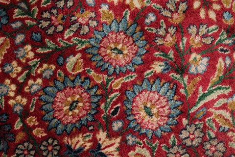 Kerman Red Hand Knotted 115 X 166 Area Rug 400-17269 Image 36