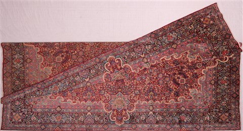 Kerman Red Hand Knotted 115 X 166 Area Rug 400-17269 Image 3