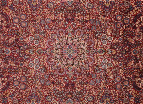 Kerman Red Hand Knotted 115 X 166 Area Rug 400-17269 Image 43